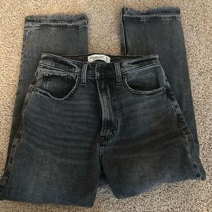 Black denim abercrombie & fitch jeans